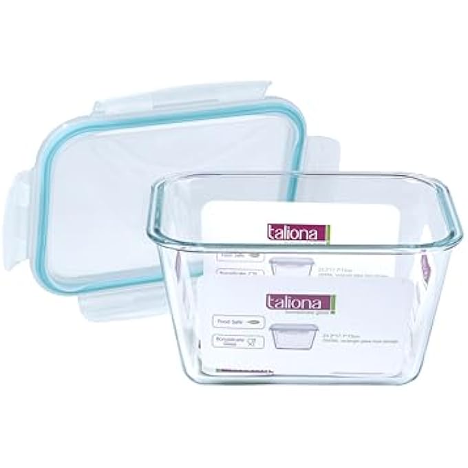 rayihni Glass Rectangle Baking Dish With Lid 2500 Ml Capacity - Image 2