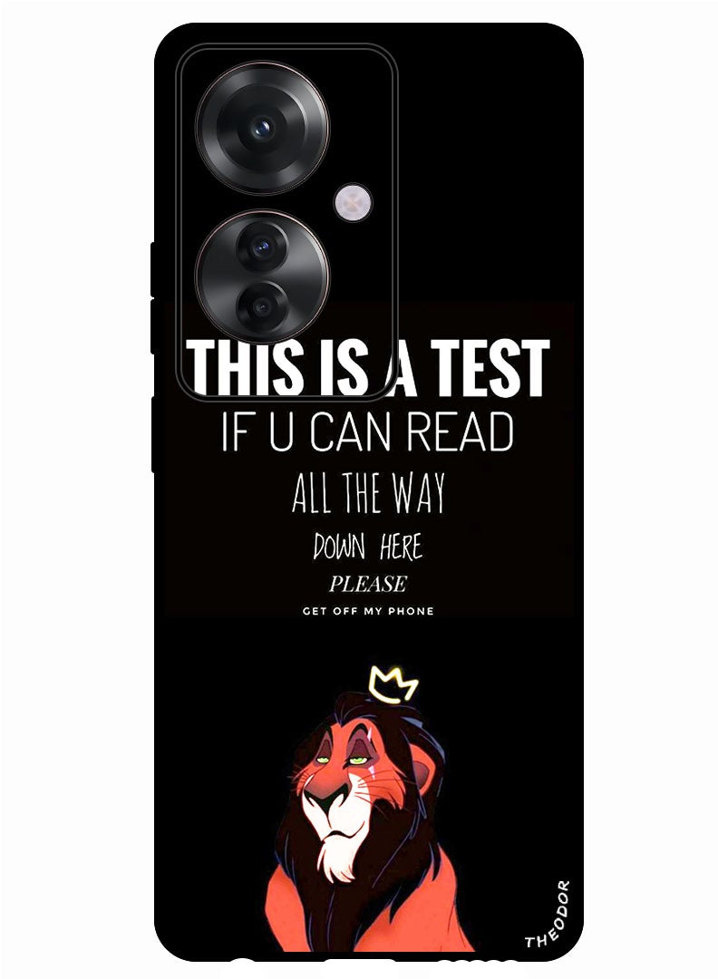 Theodor Protective Case Anti Scratch Shock Proof Bumper Cover For Oppo F25 Pro This is a Test - Image 1