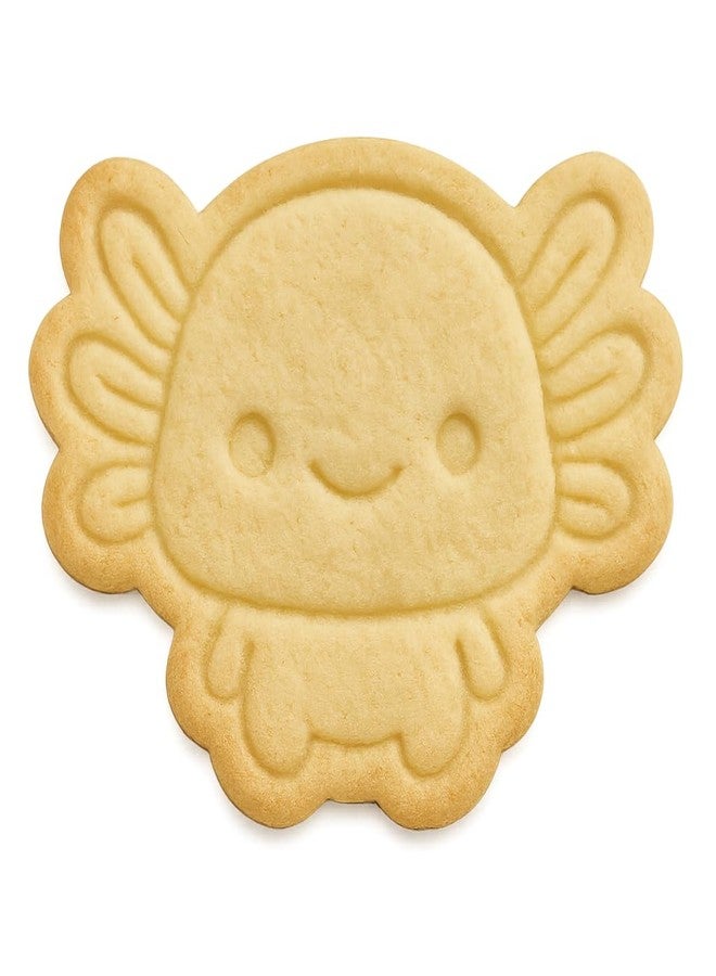 Mighty Gadget Chibi Baby Axolotl Cookie Cutter & Stamp - 4x3" Cute Design for everyone' Parties (Random Color) - Image 1