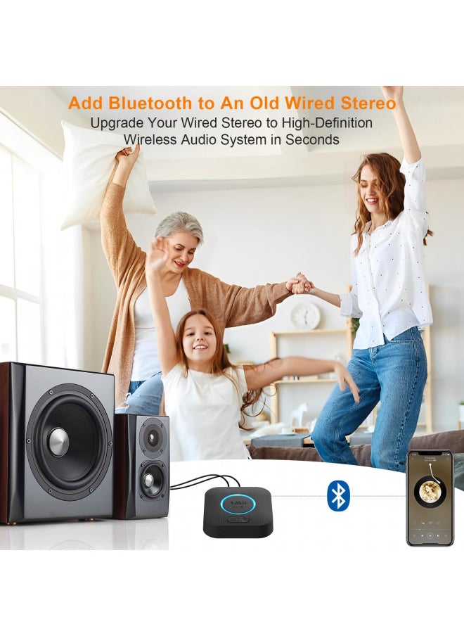 1mii - [Upgraded] 1Mii B06 Plus Bluetooth Receiver, HiFi Wireless Audio Adapter, Bluetooth 5.1 Receiver with 3D Surround aptX HD aptX Low Latency for Home Music Streaming Stereo System - Image 1