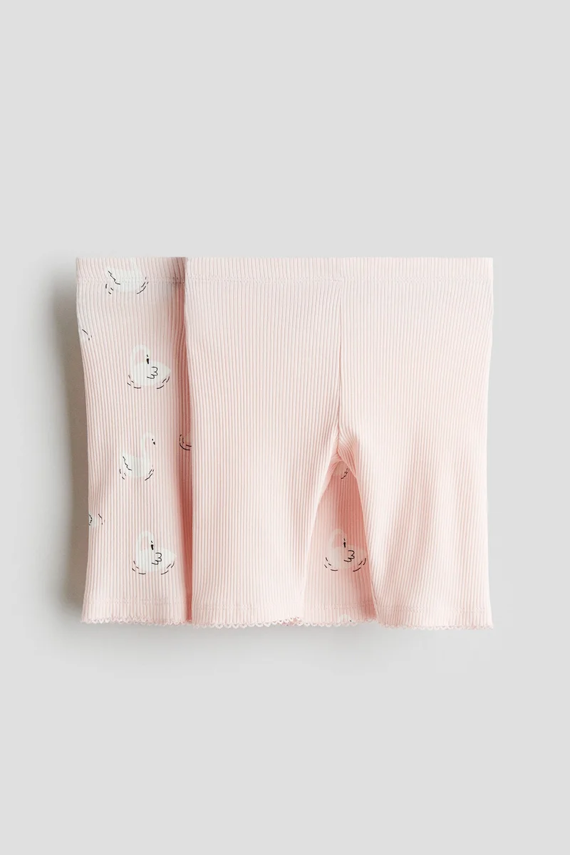 H&M 2-pack ribbed cycling shorts