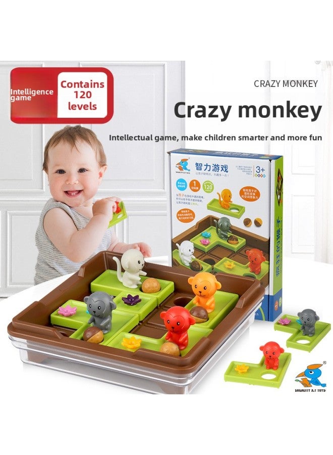 Crazy Squirrel Monkey Xingtong Children's Intelligence Logic Thinking Toys Focus Training Toy 120 Off-Color:Crazy Monkey 6606 - Image 2