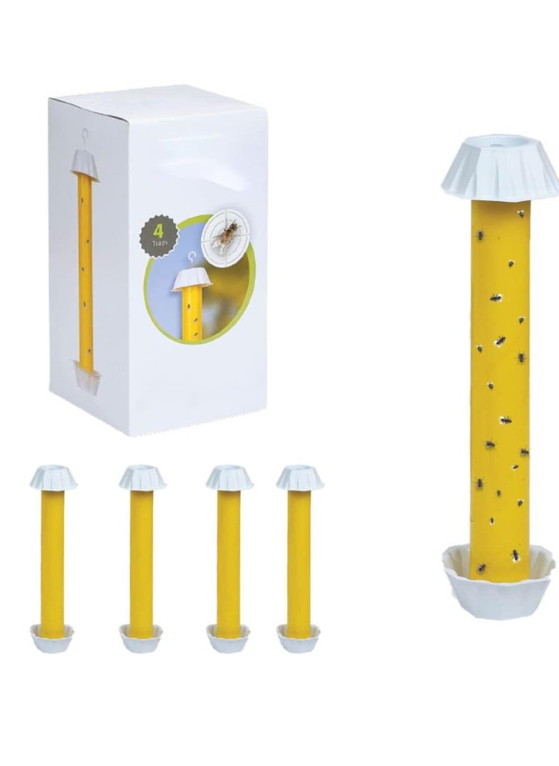 KASTWAVE - Fly Stick Sticky Fly Traps for Indoors and Outdoor 4pk, Non-Toxic Bait Free, Trap All Flies. Sticky Fly Traps for Indoors Outdoor Fly Catchers for Inside Home Bug Sticky Traps for Bugs - Image 1