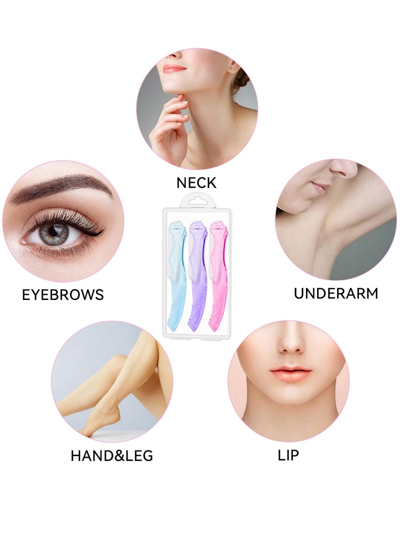 6 قطع شفارات حواجب للنساء والرجال مزيل شعر الوجه قاطع تشكيل تقشير شفرة إزالة الشعر