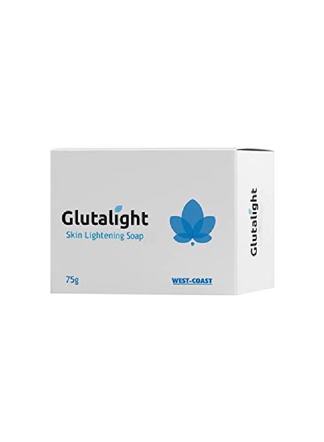 Glutalight صابون تفتيح البشرة لتقليل النمش وعلامات الشيخوخة والبقع الناتجة عن حب الشباب 75 جرام - Image 1