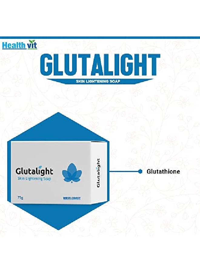 Glutalight صابون تفتيح البشرة لتقليل النمش وعلامات الشيخوخة والبقع الناتجة عن حب الشباب 75 جرام - Image 3