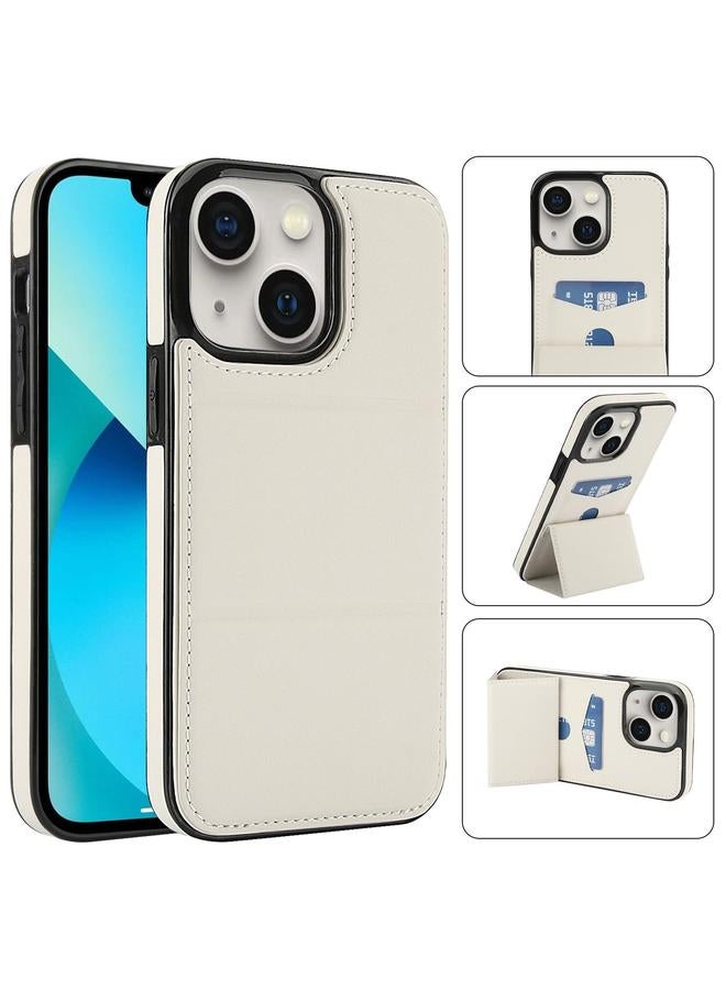 S-TOP Case For iPhone 13 mini Tri-fold Holder Leather Phone Case with Card Slot - Image 1