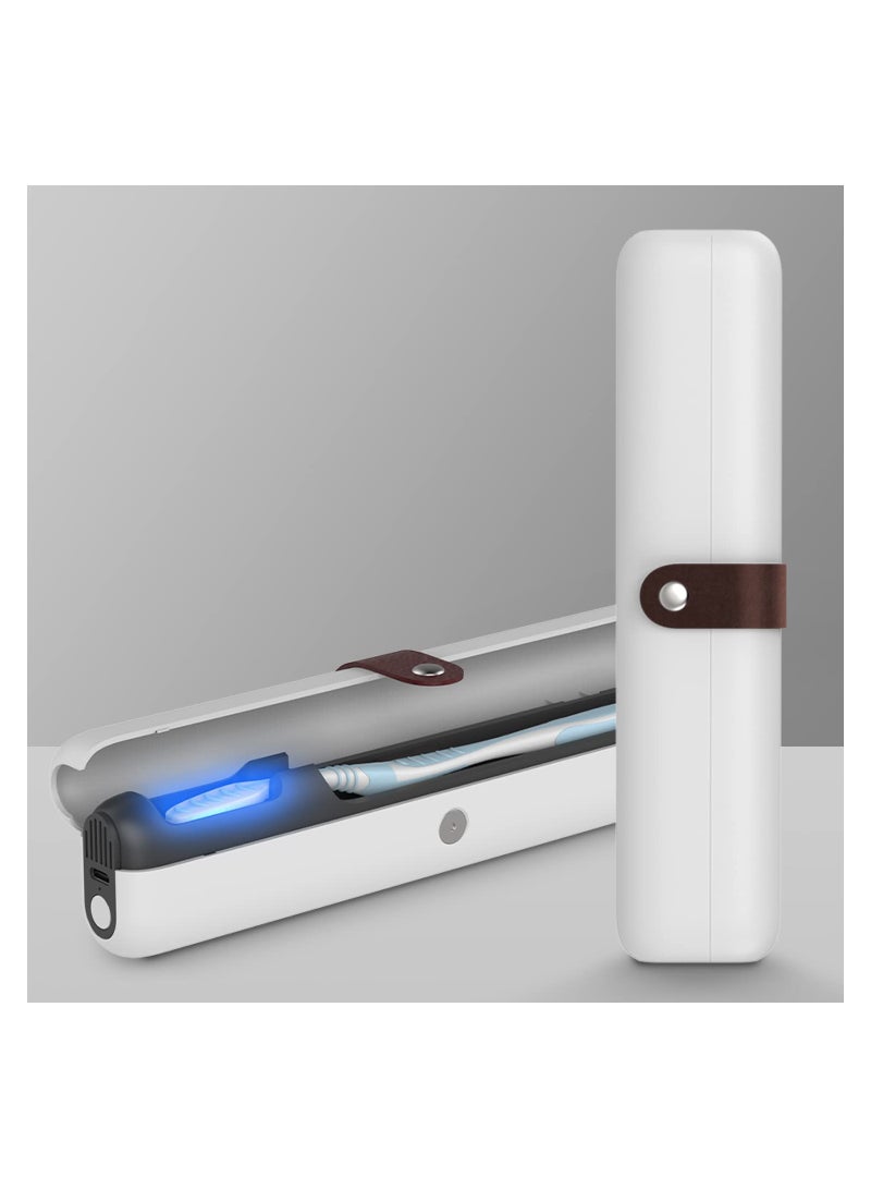 Excefore UV-C Auto Cycle Sterilization and Rechargeable Toothbrush Sterilizer Box Cleaner, Fits Electric Toothbrush Heads and Manual Toothbrushes - Image 1