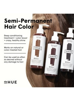 dpHUE dpHUE Gloss+, Cool Medium Brown - 6.5 oz (8-12 Applications) - Semi-Permanent Hair Color & Conditioner - Lasts Up to Eight Washes - Paraben, SLS & SLES Sulfate Free - Vegan, Leaping Bunny Certified  - Image 4