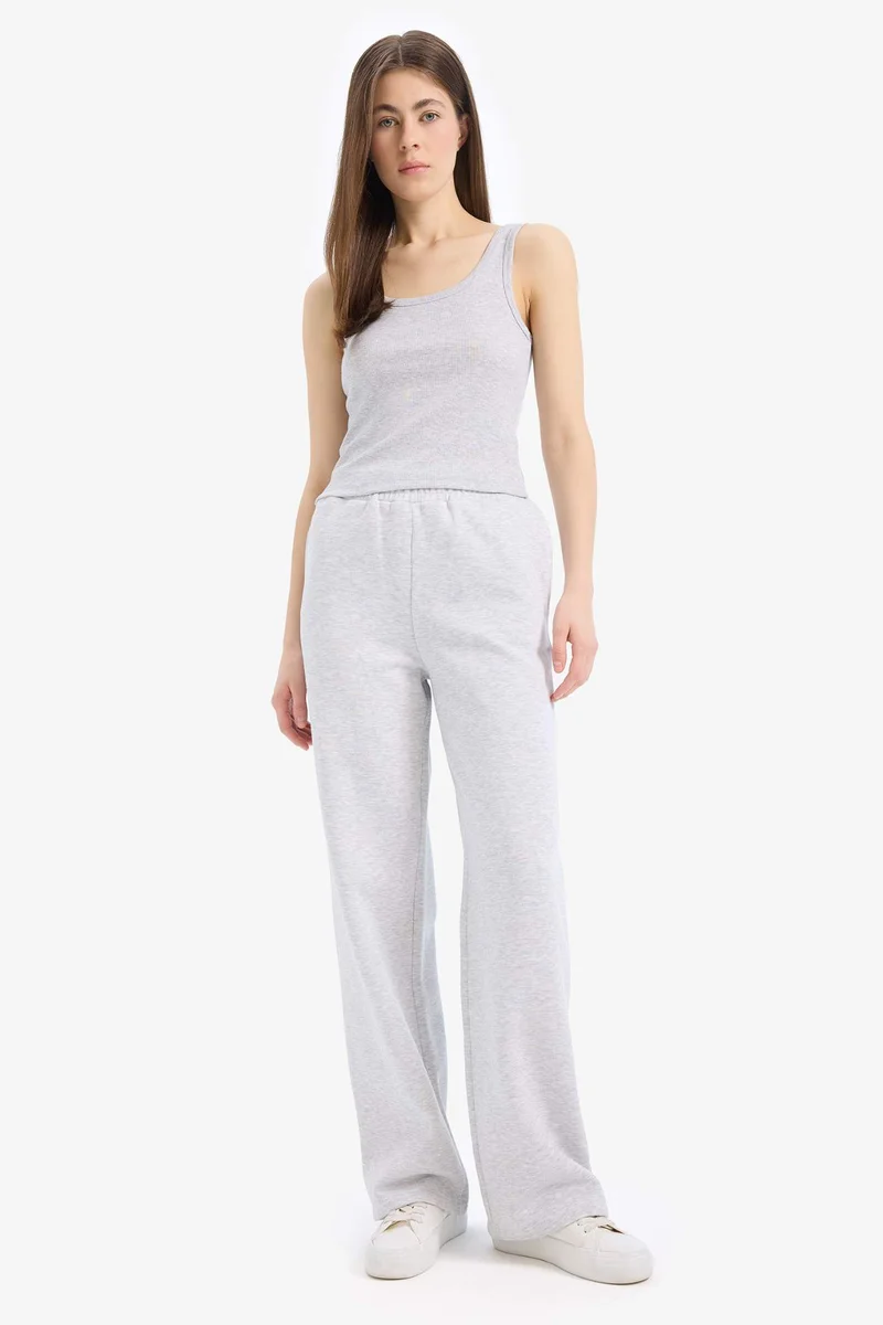 ديفاكتو Slim Fit Basic U Neck Corduroy Tank Top