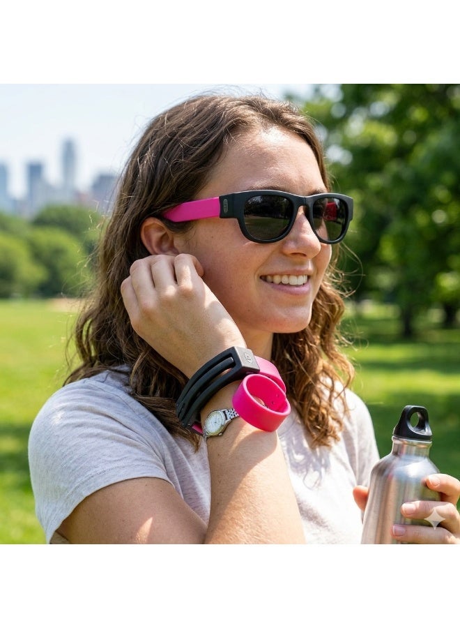Foldable Slap Sunglasses - Wearable Wristband Sunglasses - Polarized Lenses with UV400 Protection - Stylish & Unlosable Sport Shades - Image 3