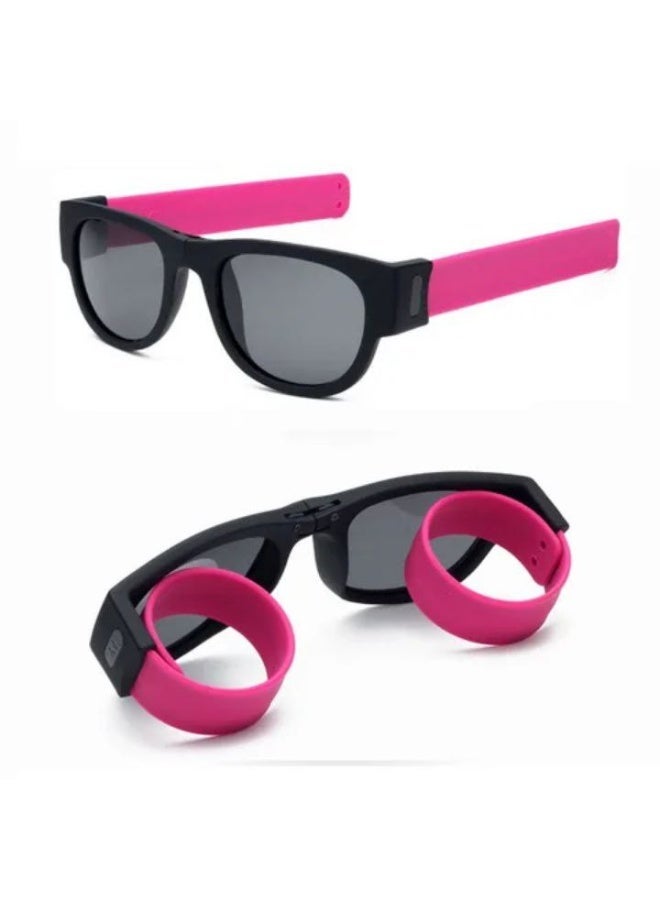 Foldable Slap Sunglasses - Wearable Wristband Sunglasses - Polarized Lenses with UV400 Protection - Stylish & Unlosable Sport Shades - Image 1