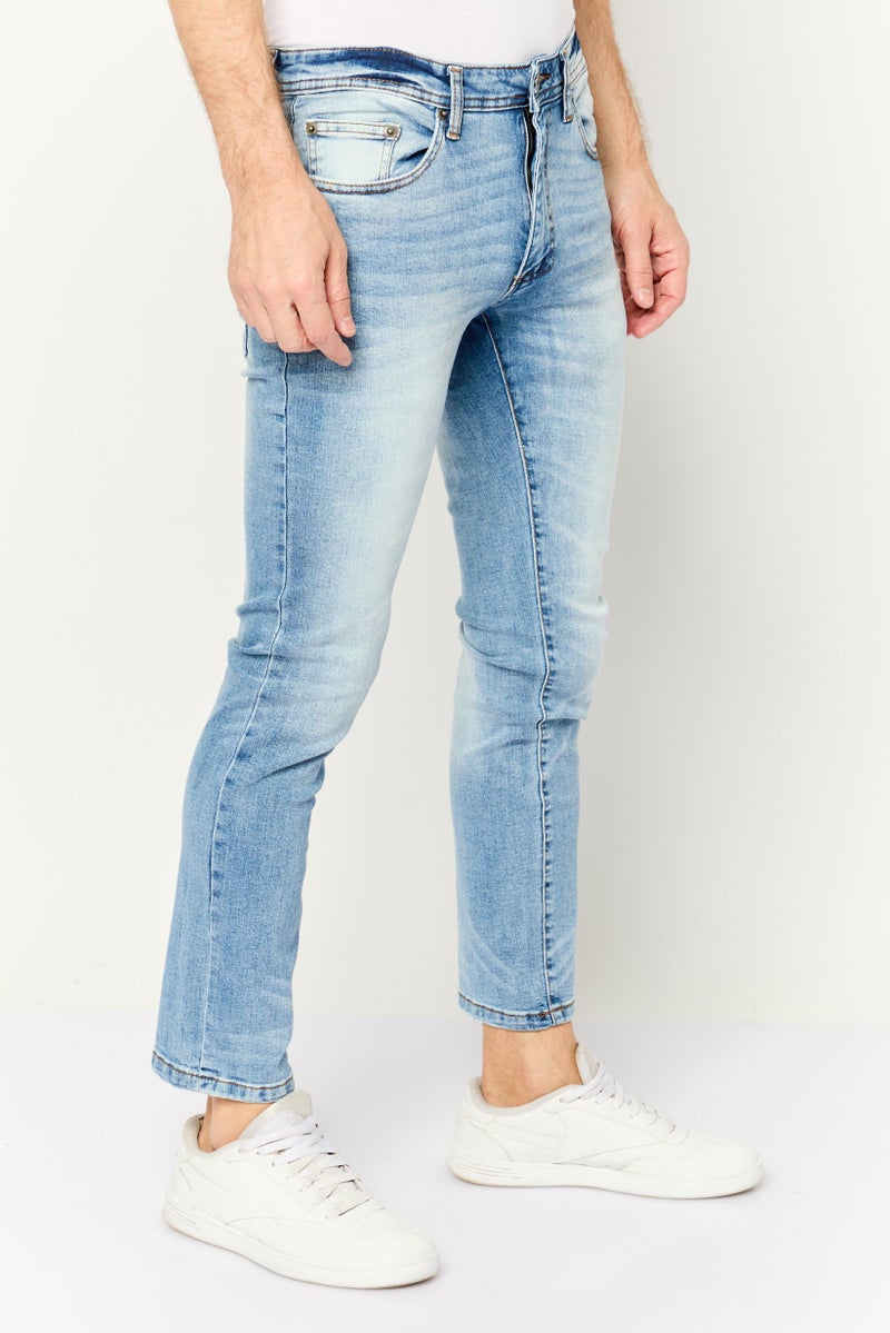 Company Eighty One جينز ضيق للرجال بتصميم مريح، أزرق فاتح - Image 3