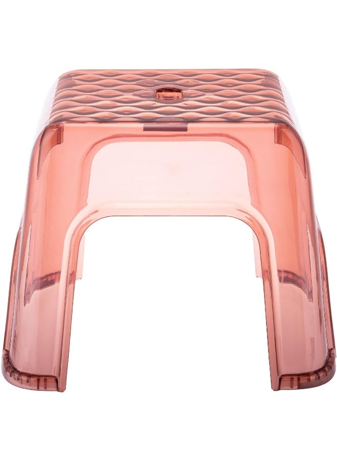 AKDC AKDC Transp Stool Small 24Cm X 28Cm X 28Cm Orange  - Image 1