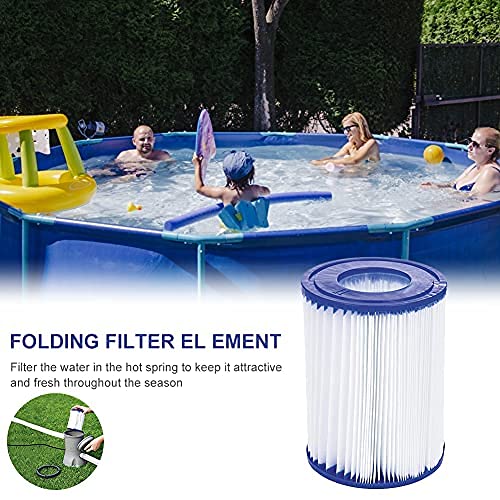 WuYan 2 Pack Swimming Pool Filter Compatible for Cartridge Type II, Replacement Hot Tubs Filter Compatible with Lay Z Spa Filter Pump - Image 2