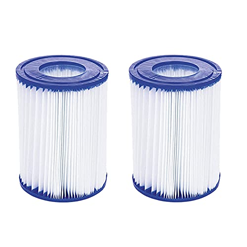 WuYan 2 Pack Swimming Pool Filter Compatible for Cartridge Type II, Replacement Hot Tubs Filter Compatible with Lay Z Spa Filter Pump - Image 1