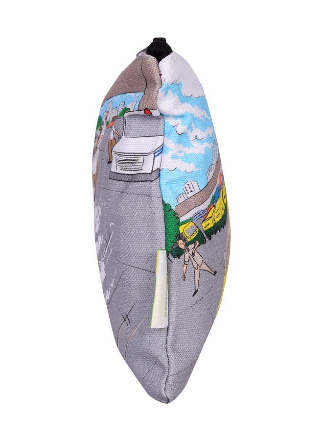 Eco Corner Big Namma Bengaluru Rickshaw Cotton Pouch - Image 3