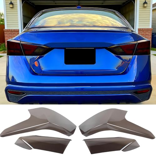 MUTUSAISI Tail Light Covers Guards Fit for Nissan Altima 2019-2025, Smoked Black Rear Light Protective Cover Guards Trim 4pcs Set Exterior Accessories - Image 1