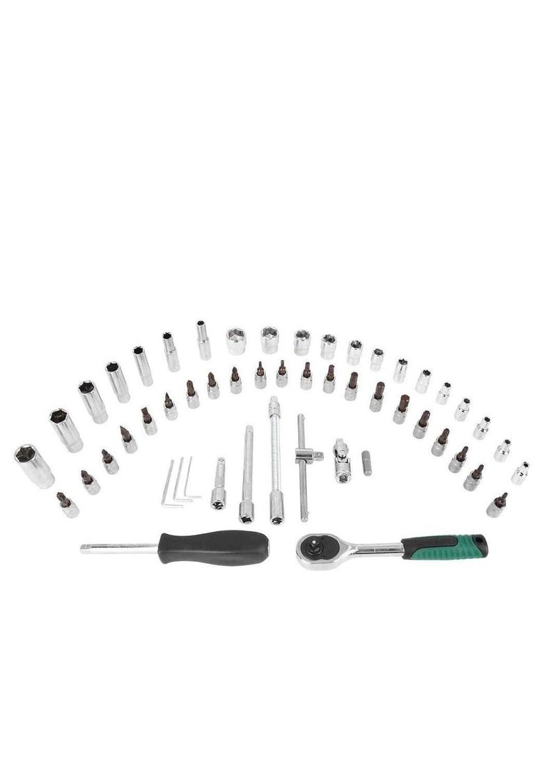 ABBASALI Open End Hand Toolkit Premium Socket Wrench Tool Set 53 pcs 1/4 Drive Socket Set.  - Image 3
