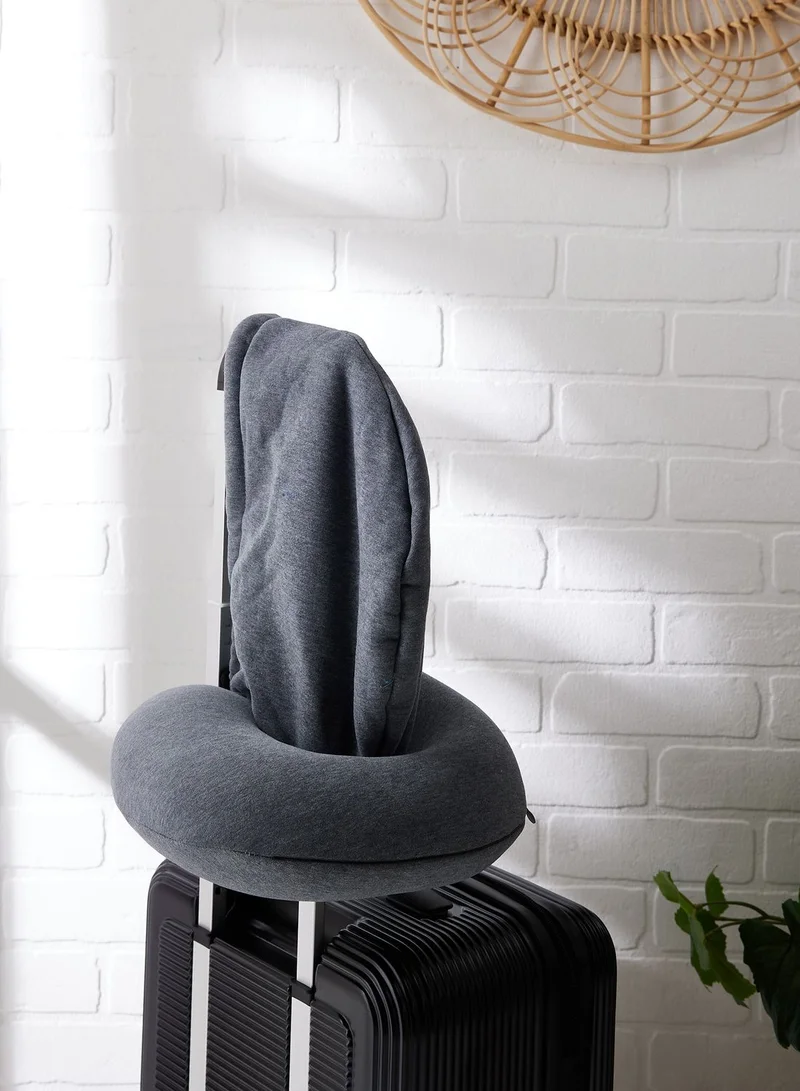 Typo Travel Pillow With Hood