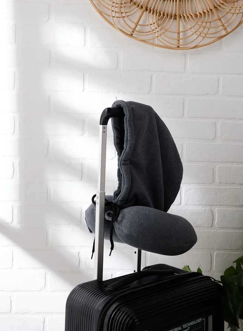 Typo Travel Pillow With Hood