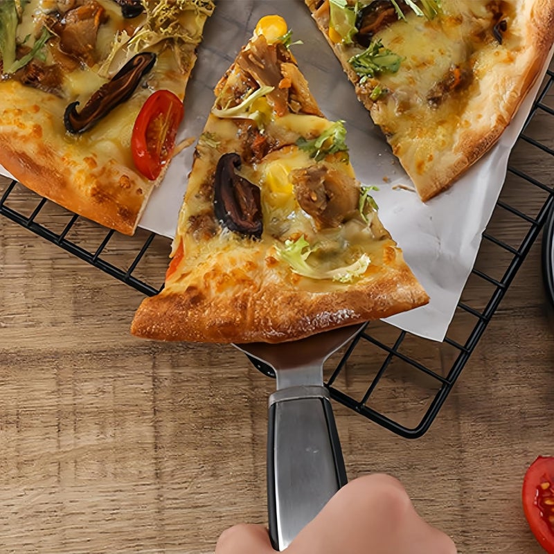 CINBILCORN Pie Server Spatula,Stainless Steel Cake Cutter Slicer,Pizza Tart Dessert Cutter,Black - Image 4