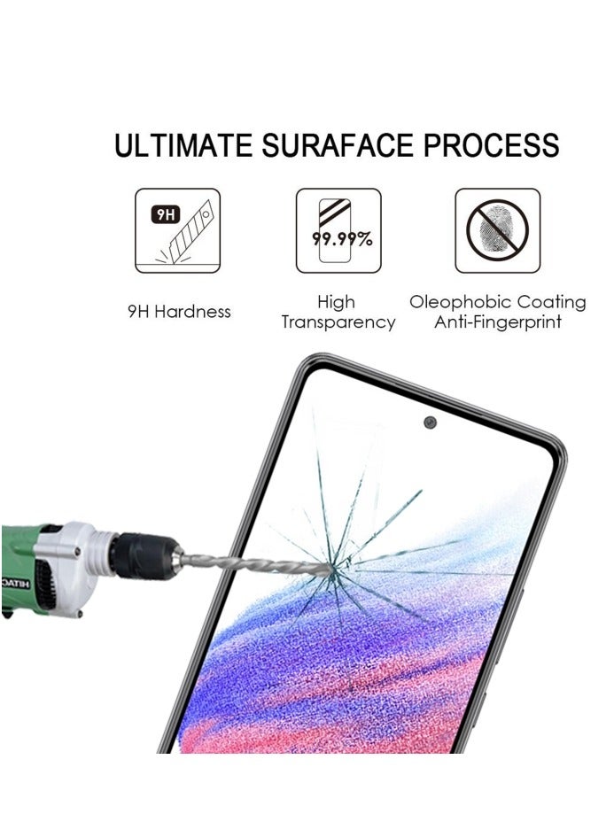 تيمبرد غلاس واقي شاشة من الزجاج المقوى ذو حافة سوداء متوافق مع هاتف Infinix Smart 8 - Image 4