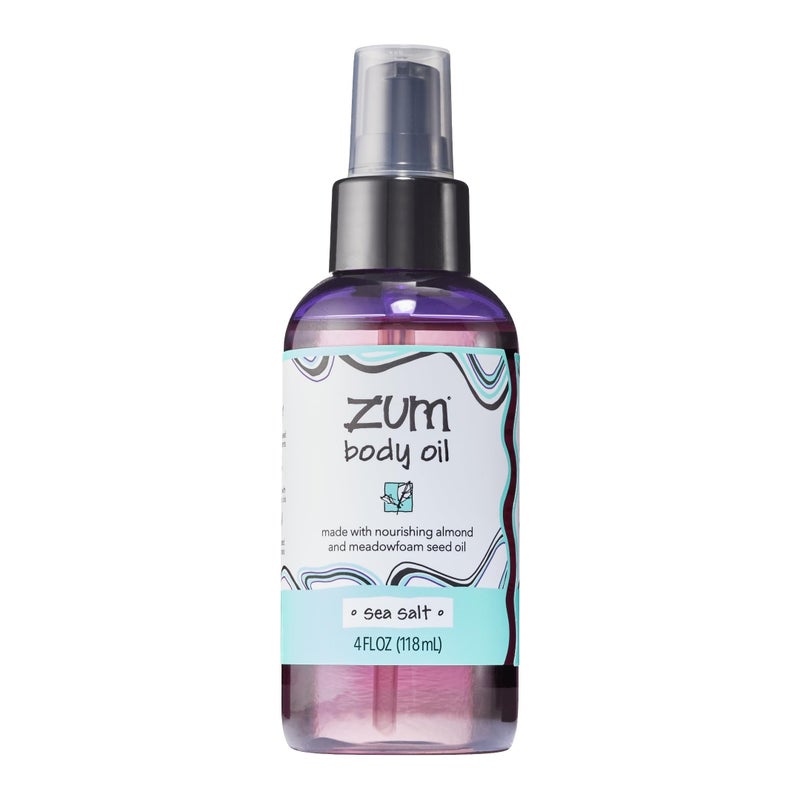 Indigo Wild Zum Sea Salt Body Oil - Nourishing Body Massage Oil for Massage Therapy & Hydration - Nourishing, Vegetarian Massaging Oil with Sweet Almond Oil - 4 fl oz - Image 1