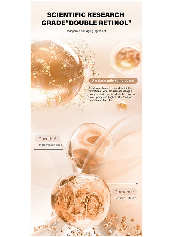 MOIKA - Retinol Cream, Ant-Aging Wrinkle Firming Cream, AHA 30% & BHA 2% Repair Skin,Retinol Firming & Wrinkle removal and Revitalizing Cream 30g - Image 1