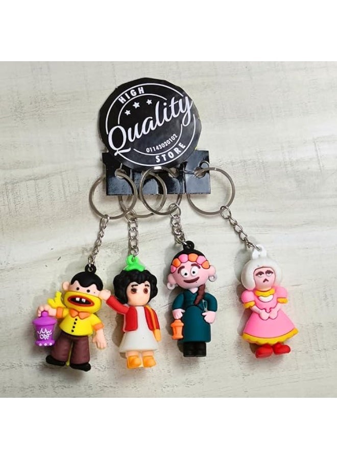 Ramadan cartoon character-themed keychains, various designs, 12 pieces - Image 2