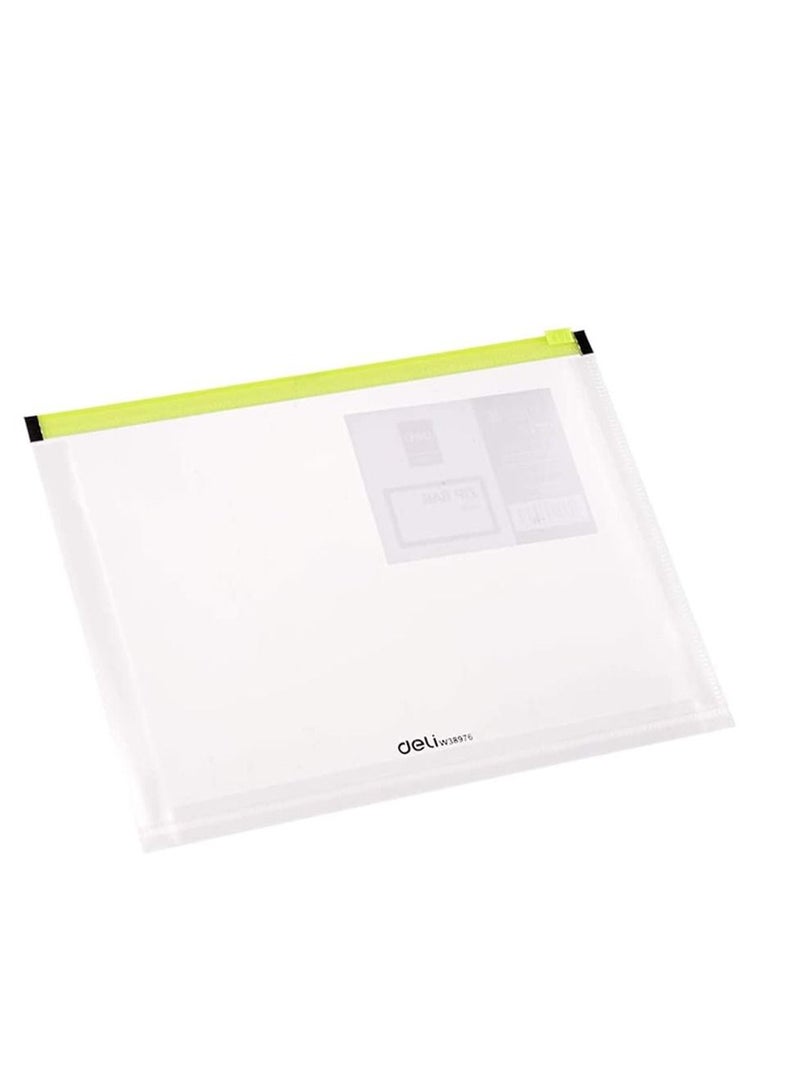 Deli 12-Piece Zipper Bag A4 Size Multicolour - Image 3