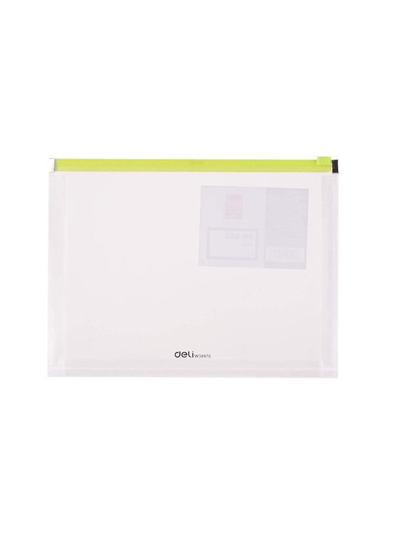 Deli 12-Piece Zipper Bag A4 Size Multicolour - Image 2
