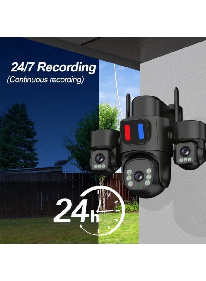 HONTON Solar Powered Multi-lens Warning Camera Real-time remote viewing of the scene via mobile phone. - Image 5