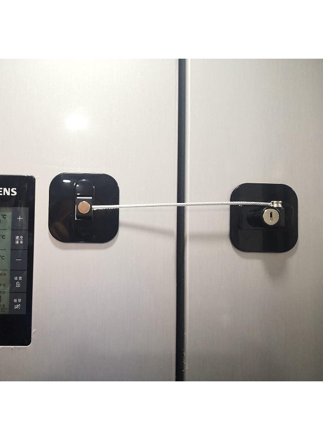 YEYA Upgraded Child Locks for Cabinets, Drawer Locks with Key, Cabinet Locks for Babies 2 Pack - Image 2