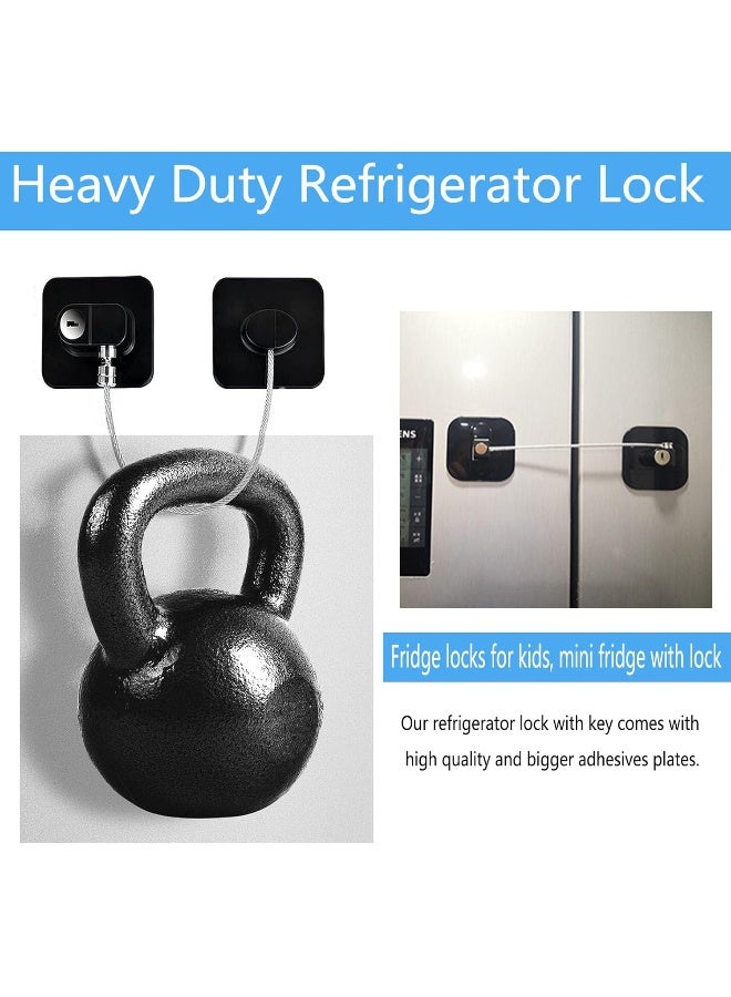 YEYA Upgraded Child Locks for Cabinets, Drawer Locks with Key, Cabinet Locks for Babies 2 Pack - Image 3