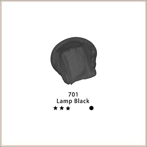 Artecho Black Acrylic Paint, Lamp Black Paint (120ml / 4.05oz) Tubes, Art Craft Paints for Canvas, Rock, Stone, Wood, Fabric, Art Supplies - Image 2