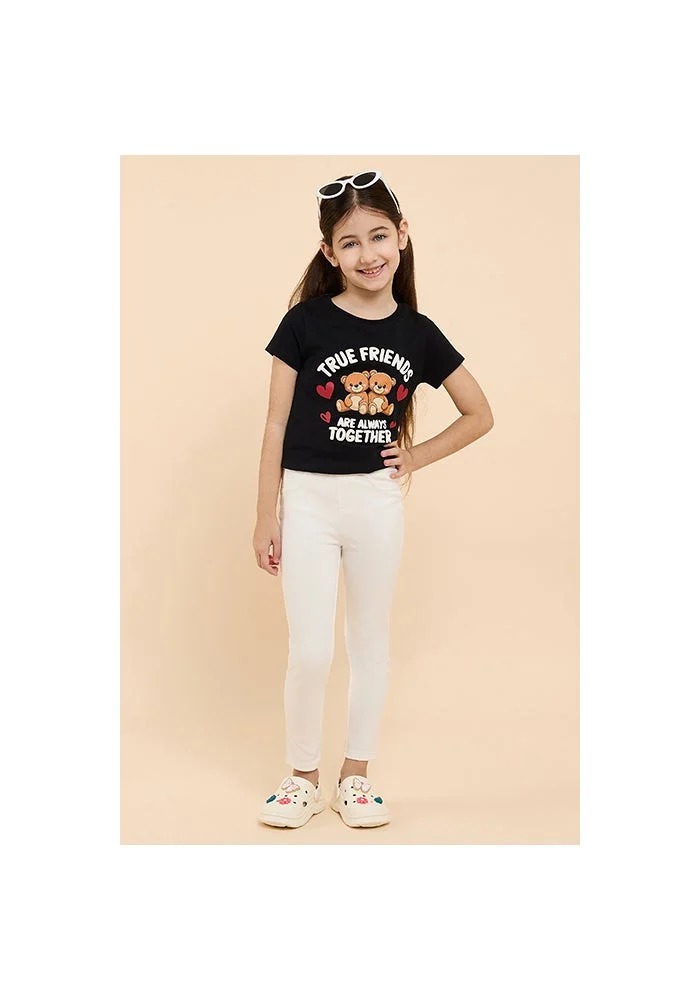 R&b Solid Skinny Fit Pants with Elastic Waist