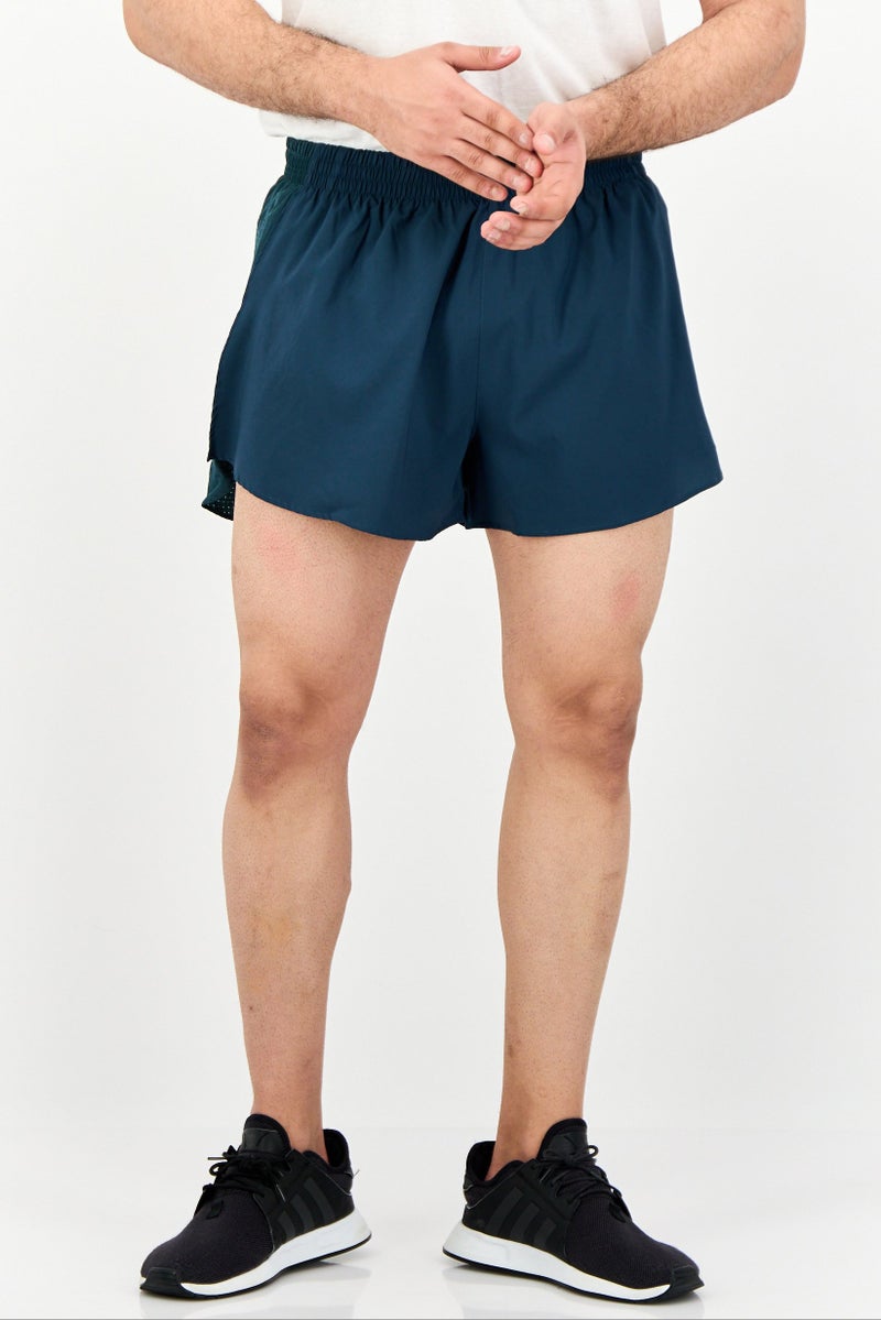 Adidas Men Sportswear Fit Running Shorts, Teal Blue - Image 1