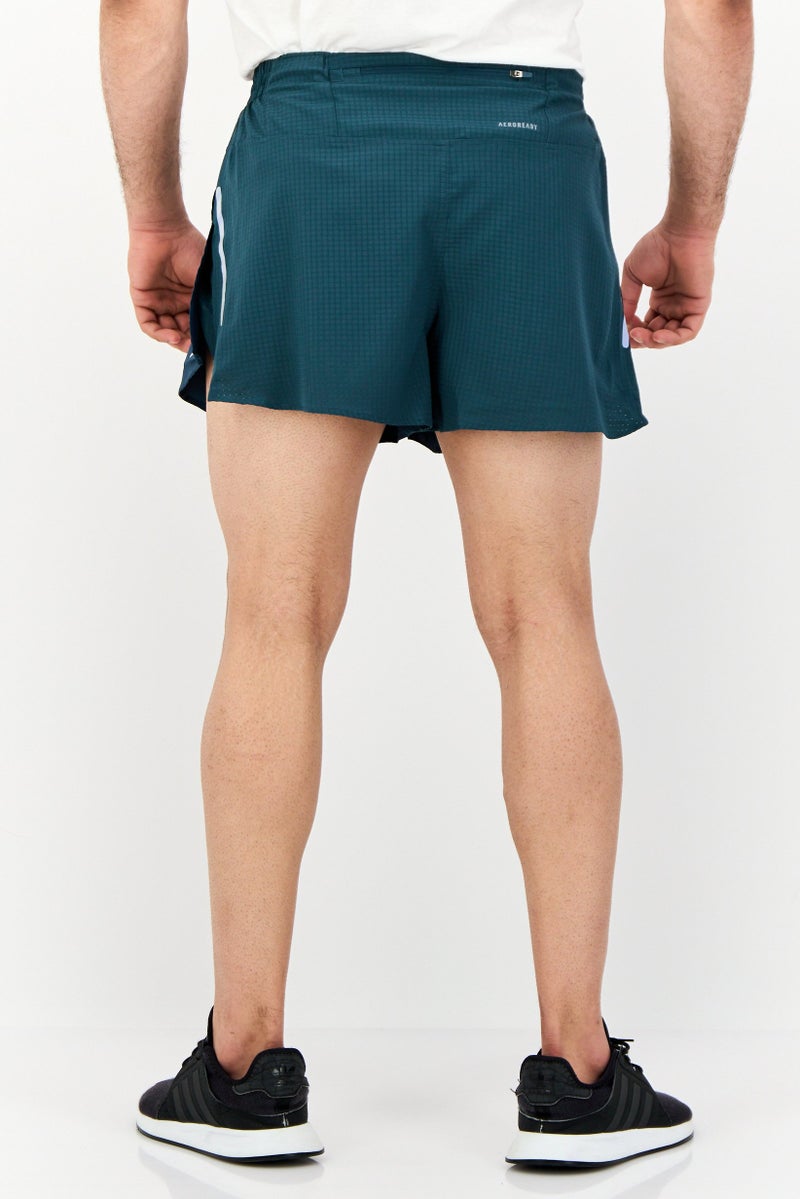 Adidas Men Sportswear Fit Running Shorts, Teal Blue - Image 3