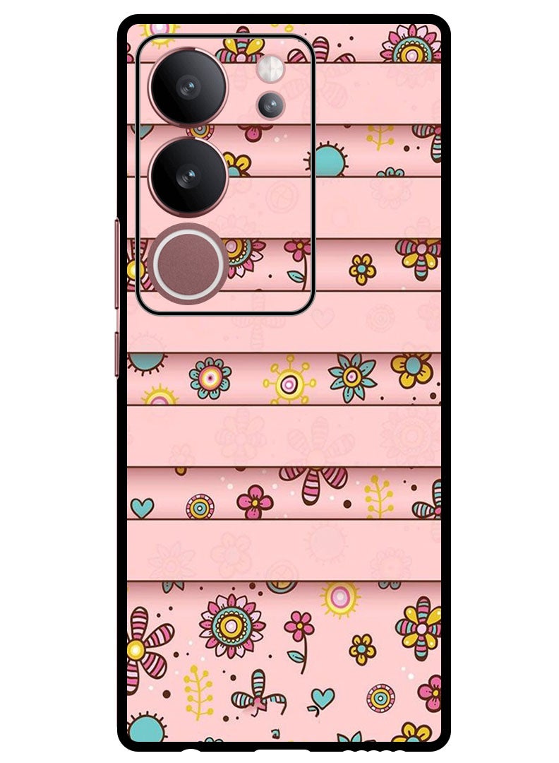 Theodor Protective Case Anti Scratch Shock Proof Bumper Cover For Vivo V29 - V29 Pro Small Flowers - Image 1