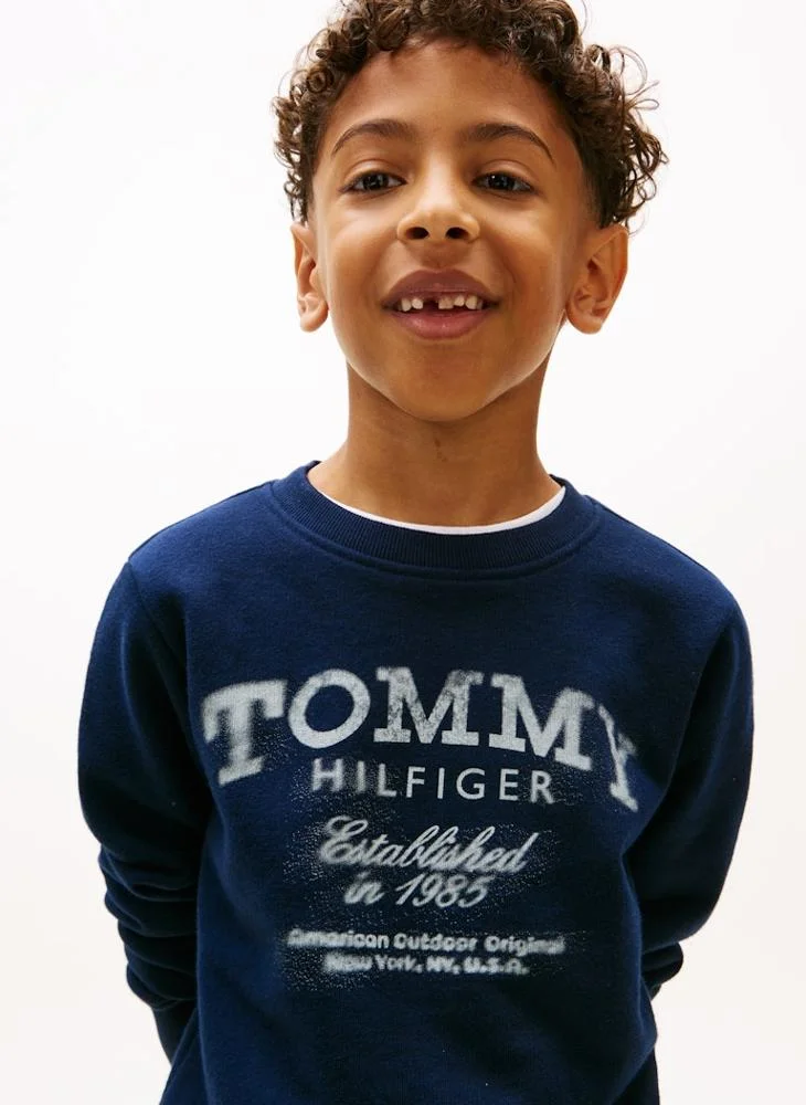 TOMMY HILFIGER Kids Tommy Faded Print Sweatshirt