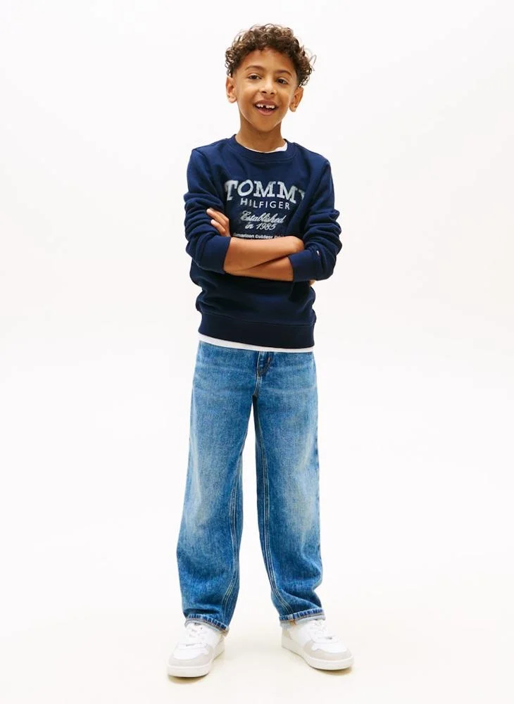 TOMMY HILFIGER Kids Tommy Faded Print Sweatshirt