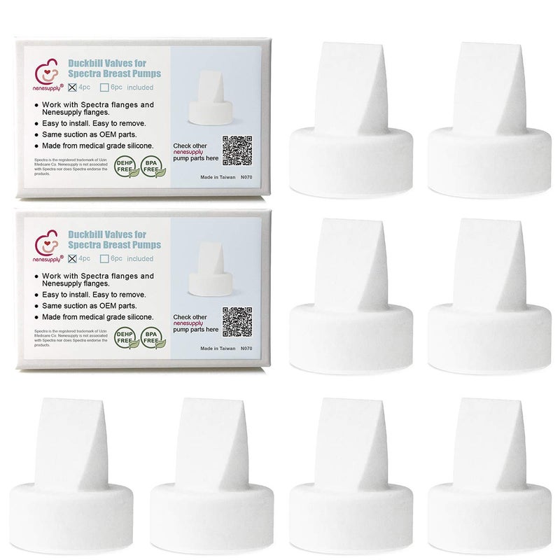 Nenesupply Compatible Duckbill Valves for Spectra S1 Accessories Spectra S2 9 Plus Breast Pump - Image 1