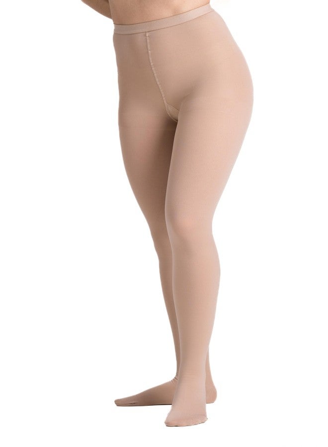 EvoNation Men & Women Waist High 20-30 mmHg Graduated Compression Opaque Pantyhose - Firm Pressure Compression Garment - Image 2