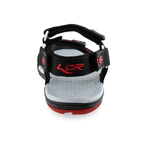 Lancer mens EARTH-1 Black Red Sport Sandal - 9 UK (EARTH-1BLK-RED-43_Black Red_9 UK) - Image 4