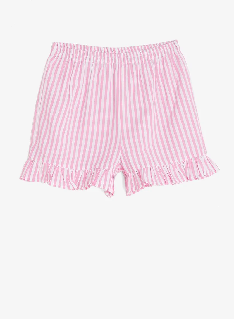 Pinata  Pink Stripe Button Through Cotton Shirt Pyjamas for Women | Best Price UAE