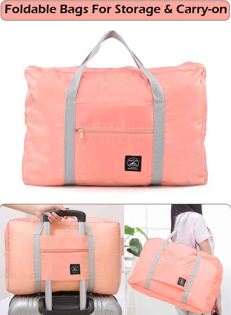 ISHWAZ Portable Folding Luggage Organizer, Large Capacity Travel Bag For Travelling, Airplane Carry-On, Trips, More, Durable Folding Bag, Clothing Storage Bag For Daily Use, Moving Packaging Bag, Weekend Bag - Image 1