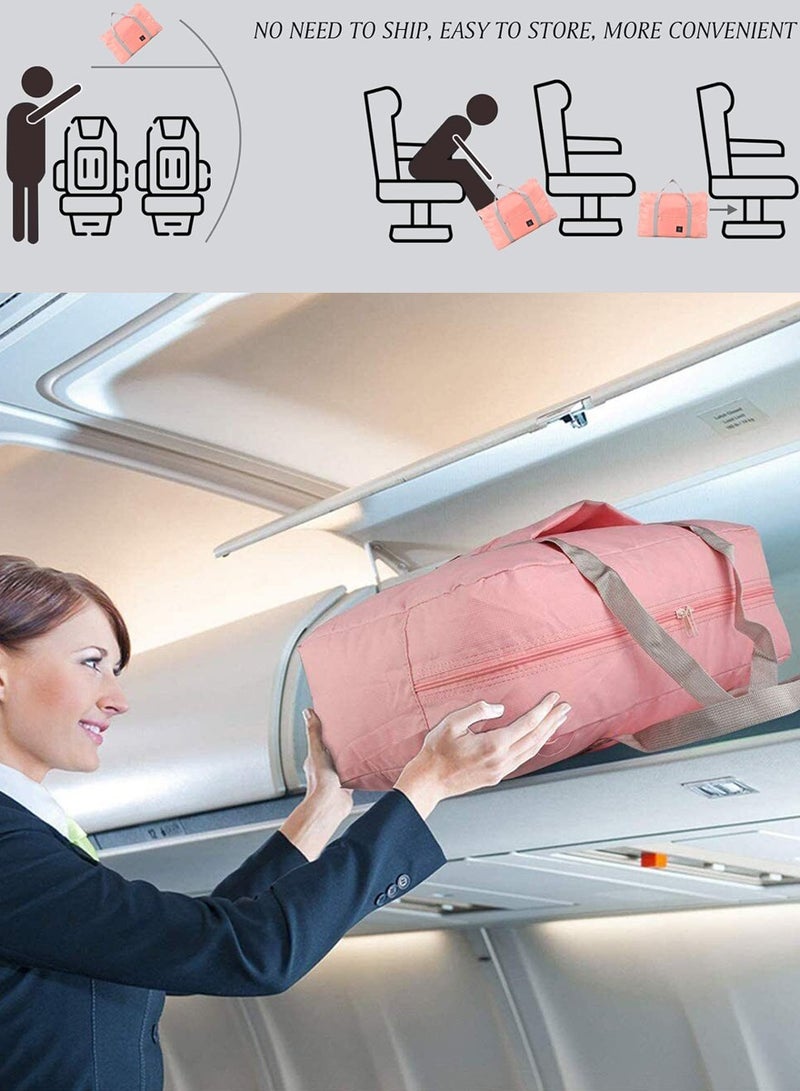 ISHWAZ Portable Folding Luggage Organizer, Large Capacity Travel Bag For Travelling, Airplane Carry-On, Trips, More, Durable Folding Bag, Clothing Storage Bag For Daily Use, Moving Packaging Bag, Weekend Bag - Image 4