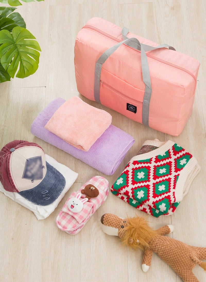 ISHWAZ Portable Folding Luggage Organizer, Large Capacity Travel Bag For Travelling, Airplane Carry-On, Trips, More, Durable Folding Bag, Clothing Storage Bag For Daily Use, Moving Packaging Bag, Weekend Bag - Image 5