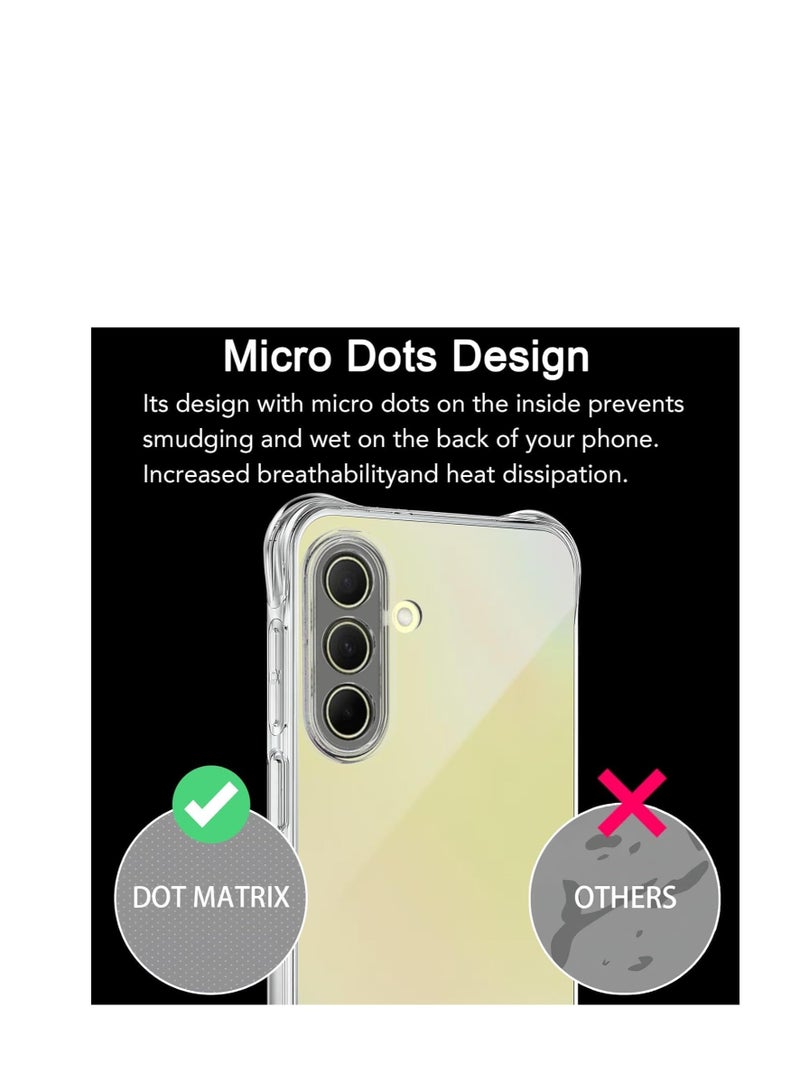 Clear Silicone Case for Samsung Galaxy A36 5G with Shockproof Protective Corners, Thin Soft Transparent Protective Flexible TPU Transparent Mobile Phone Case Scratch-Resistant Case Cover - Image 2